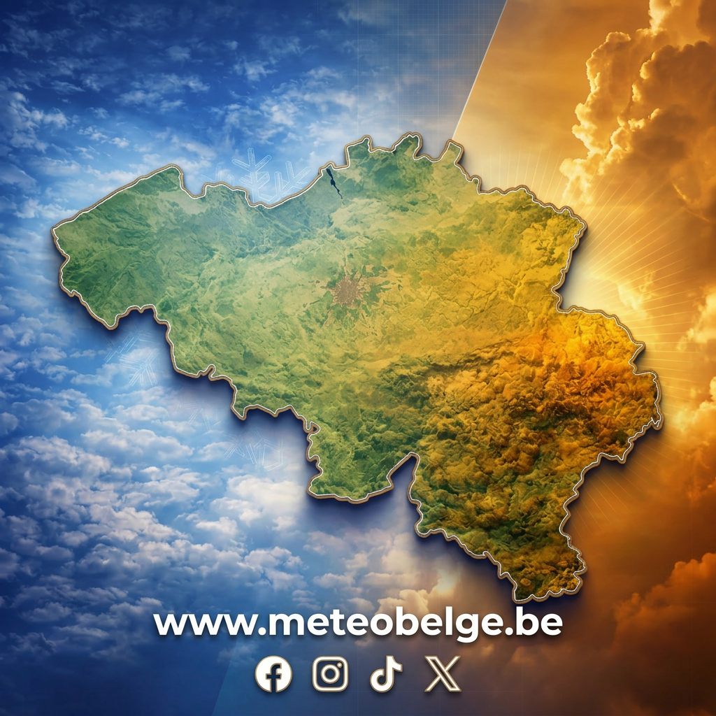 Carte météo de la Belgique - Vendredi 3 avril Après-midi