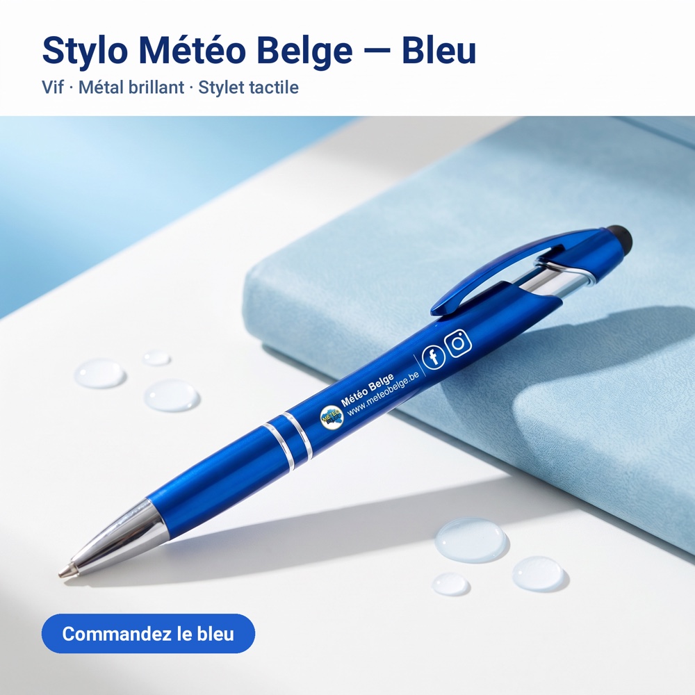 Stylo Météo Belge — Bleu