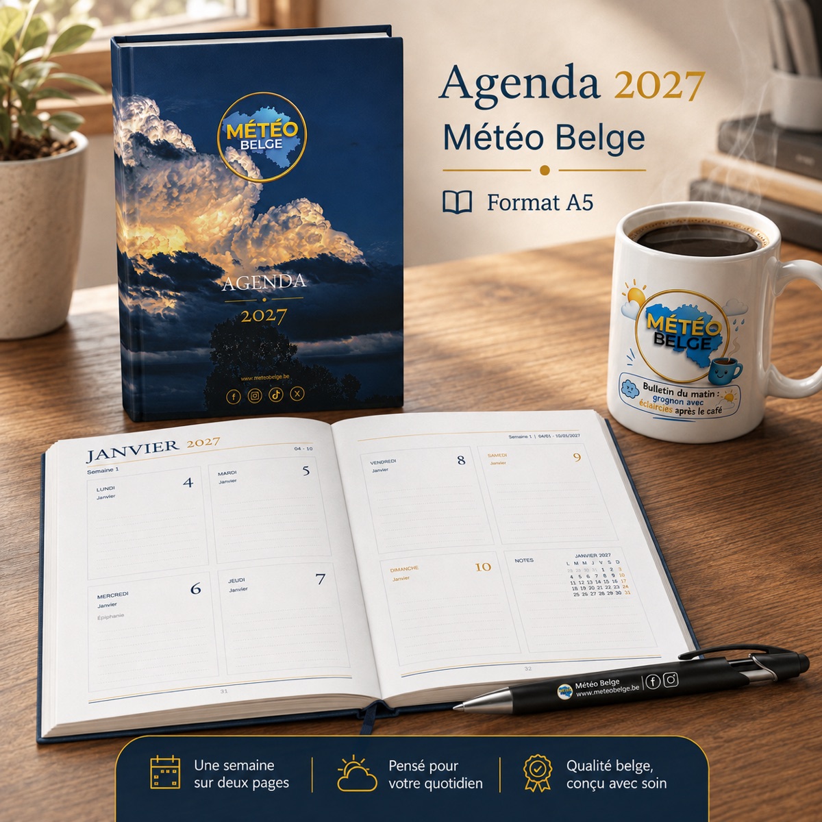 Agenda Météo Belge 2027