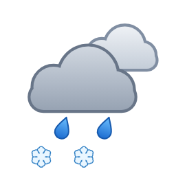 Alternance de pluie et de neige — Dag