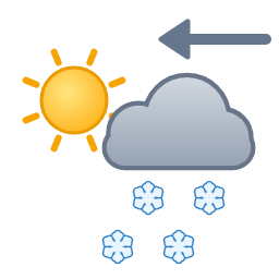 Averses de neige, ou arrivée de chutes de neige — Dag