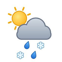 Averses ou intermittence de pluie et neige mêlées — Dag