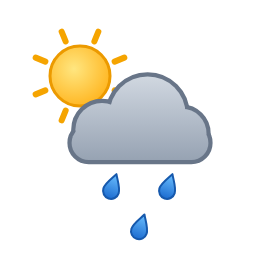 Faibles averses ou pluie faible intermittente — Dag