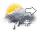 Pluie et neige mêlées s'espaçant, ou averses — Tag