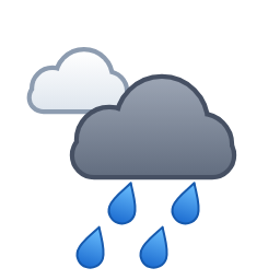 Pluie forte intermittente ou fortes averses — Dag