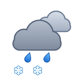 Alternance de pluie et de neige — Nacht