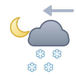 Averses de neige, ou arrivée de chutes de neige — Nacht