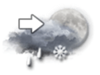 Averses de pluie et neige, ou arrivée de pluie et neige mêlées — Nacht