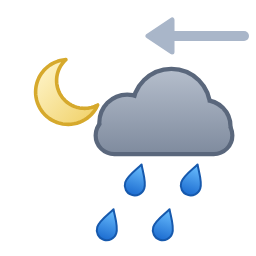 Averses, ou arrivée de la pluie — Nacht