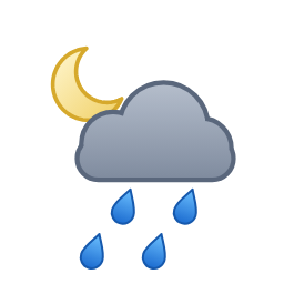 Averses ou pluie intermittente — Nacht