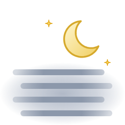 Brouillard puis éclaircies — Nacht