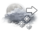 Chutes de neige s'espaçant, ou averses — Nacht