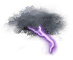 Ciel couvert, tendance orageuse — Nacht