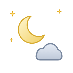 Peu nuageux — Nacht