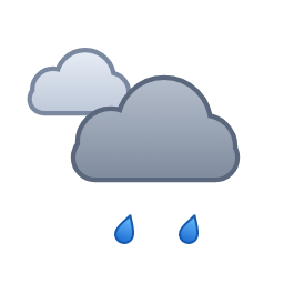 Pluie faible intermittente ou faibles averses — Nacht