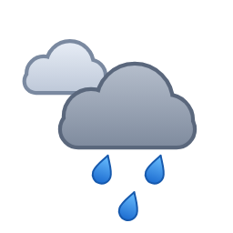 Pluie intermittente ou averses — Nacht