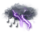 Pluies ou averses orageuses — Nacht