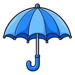 Regenschirm empfohlen (Regen wahrscheinlich)